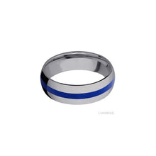 Tantalum with Polish Finish and Lapis Inlay