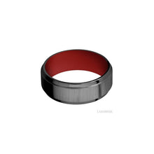 Zirconium with Crosssatinblack , Polish Finish and USMC Red