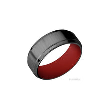 Zirconium with Crosssatinblack , Polish Finish and USMC Red
