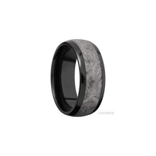 Zirconium with Polish Finish and Desert Iron Wood Inlay