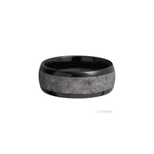 Zirconium with Polish Finish and Desert Iron Wood Inlay