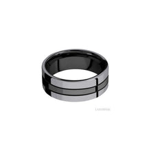 Zirconium with Polish Finish and Tantalum Inlay