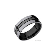 Zirconium with Polish Finish and Tantalum Inlay
