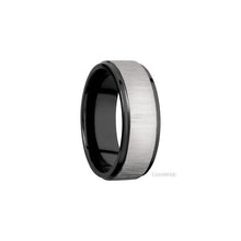 Zirconium with Crosssatinsilver , Polish Finish