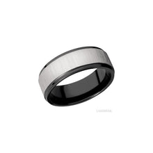 Zirconium with Crosssatinsilver , Polish Finish