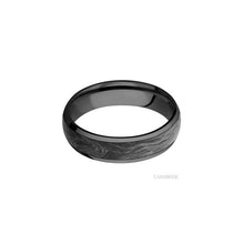 Zirconium with Polish Finish and Forged Carbon Fiber Inlay