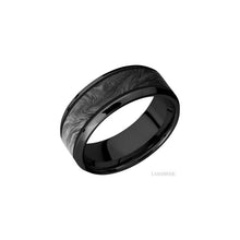 Zirconium with Polish , Polish Finish and Forged Carbon Fiber Inlay