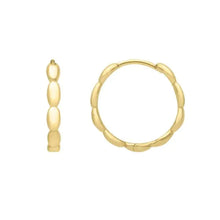 14K Medium Rice Hoops