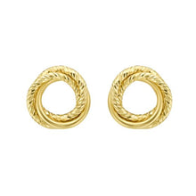14K Interlocking DC Trinity Studs