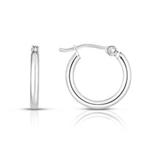 14K Gold 2x15mm Hoops
