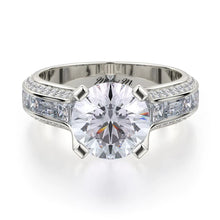 MICHAEL M Engagement Rings 18K White Gold Stella R690-2 R690-2WG