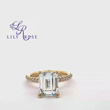 Emerald-Cut Elegant Engagement Ring