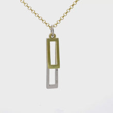 Elegant Two-Tone Pendant Necklace