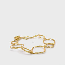 Elegant Gold Vermeil Link Bracelet