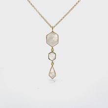 Elegant Geometric Pendant Necklace-Gold Vermeil