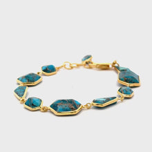Elegant Turquoise Bracelet - Gold Vermeil
