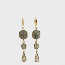 Elegant Vermeil and Stone Earrings